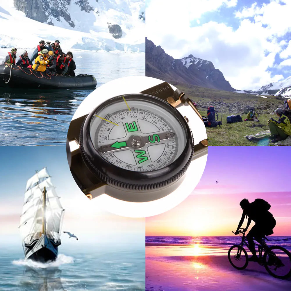 Plastic Casing Compass - American Style Outdoor Multi-Function