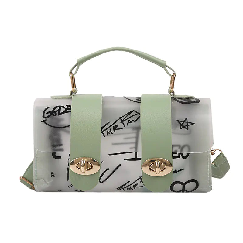 Trendy Women's Transparent Jelly Messenger Bag