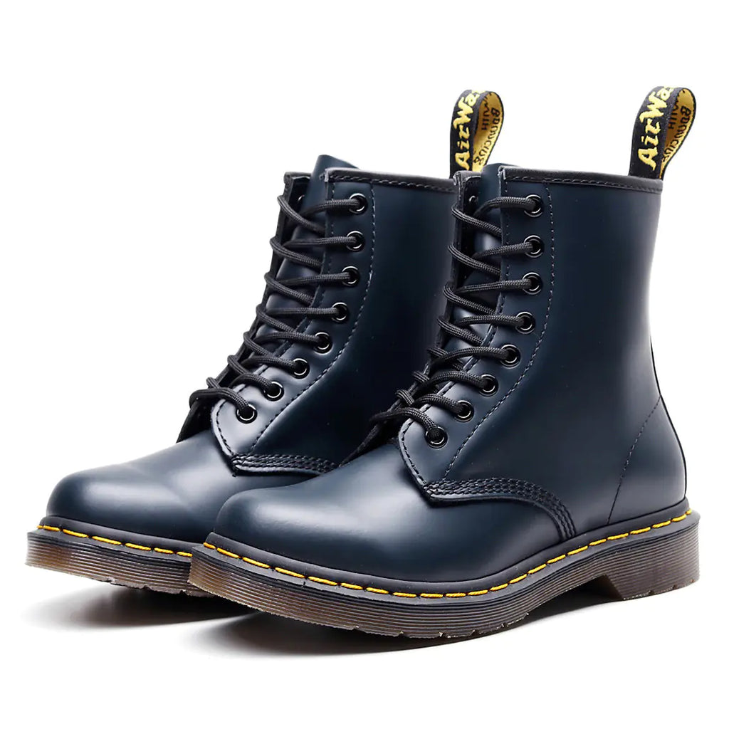 Women's Martin Boots - Trendy Leather Short Ankle Boots