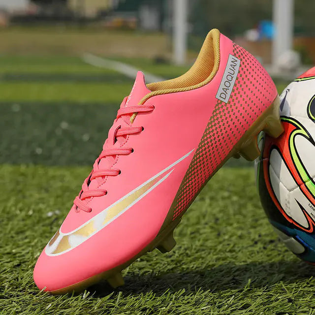 Men's Microfiber Soccer Shoes for Outdoor Sports