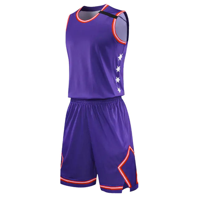 Men's Basketball Jersey Set - Breathable Training Suit