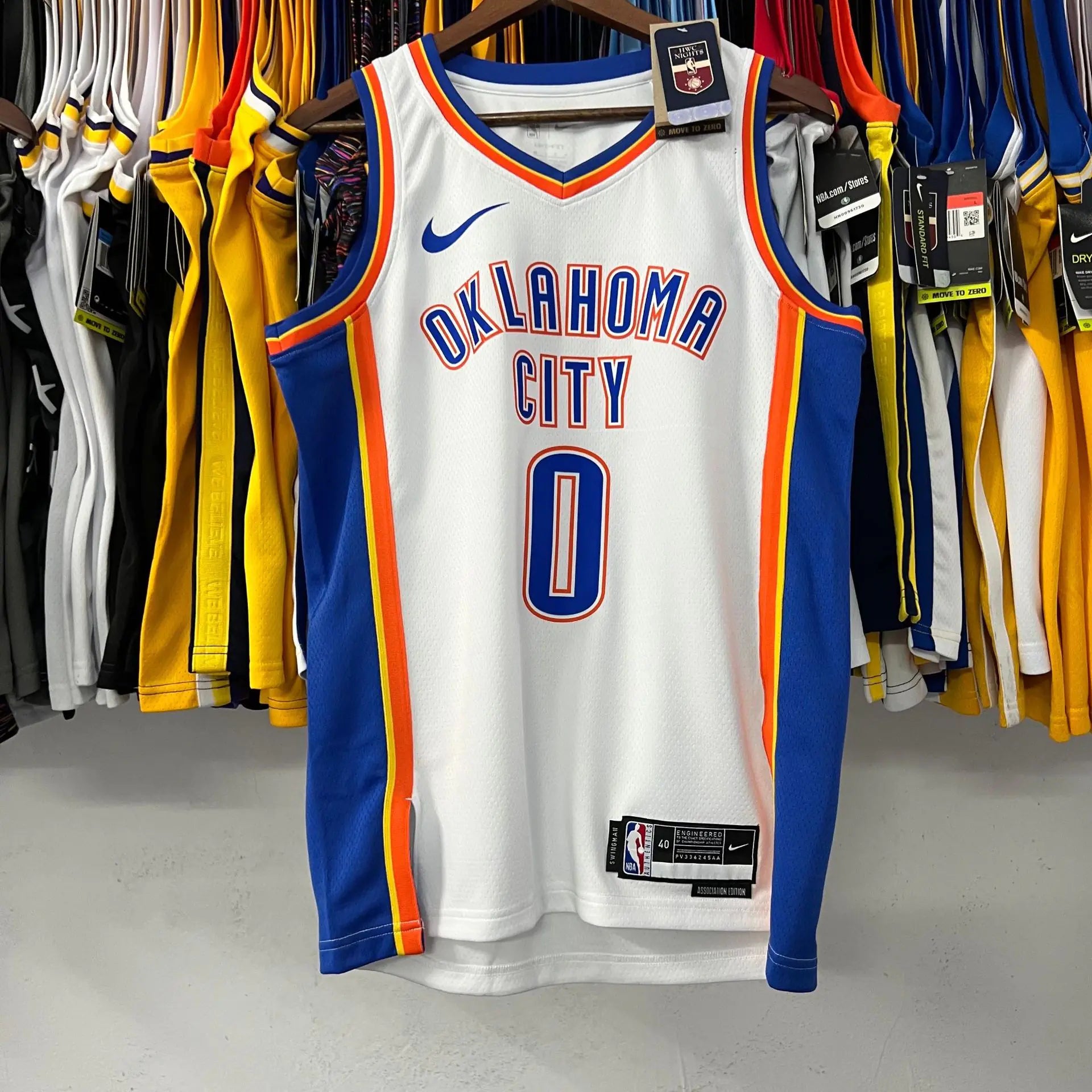 NBA 23 Season Thunder Team Jerseys: Durant, George, Harden, Anthony, Paul