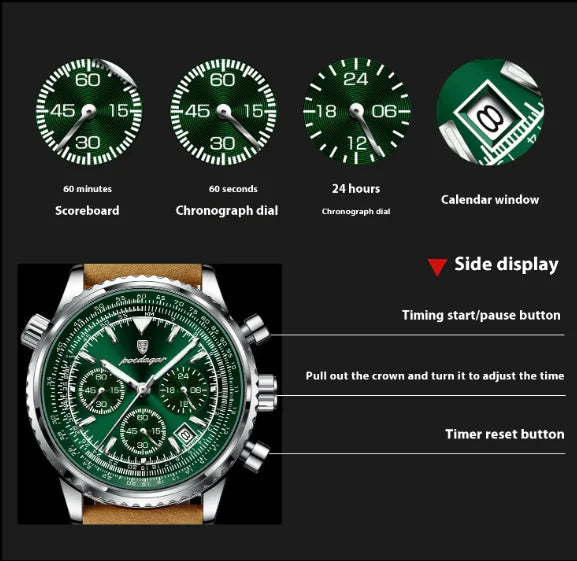 Leather Quartz Watch