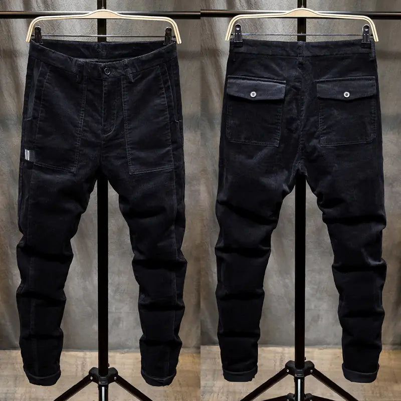Men's Slim Fit Corduroy Stretch Casual Pants