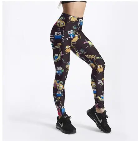 Fashion Printed Leggings for Women - Colorful Pencil Pants