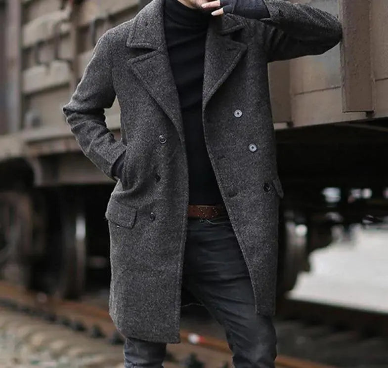 Classic Woolen Trench Coat