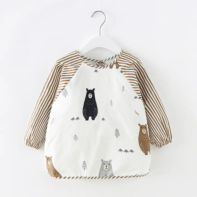 Children's Cotton Bib Apron for Spring/Summer Use