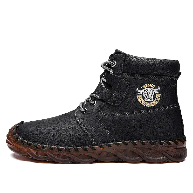 Retro High-Top Casual Tooling Boots for Trendy Look