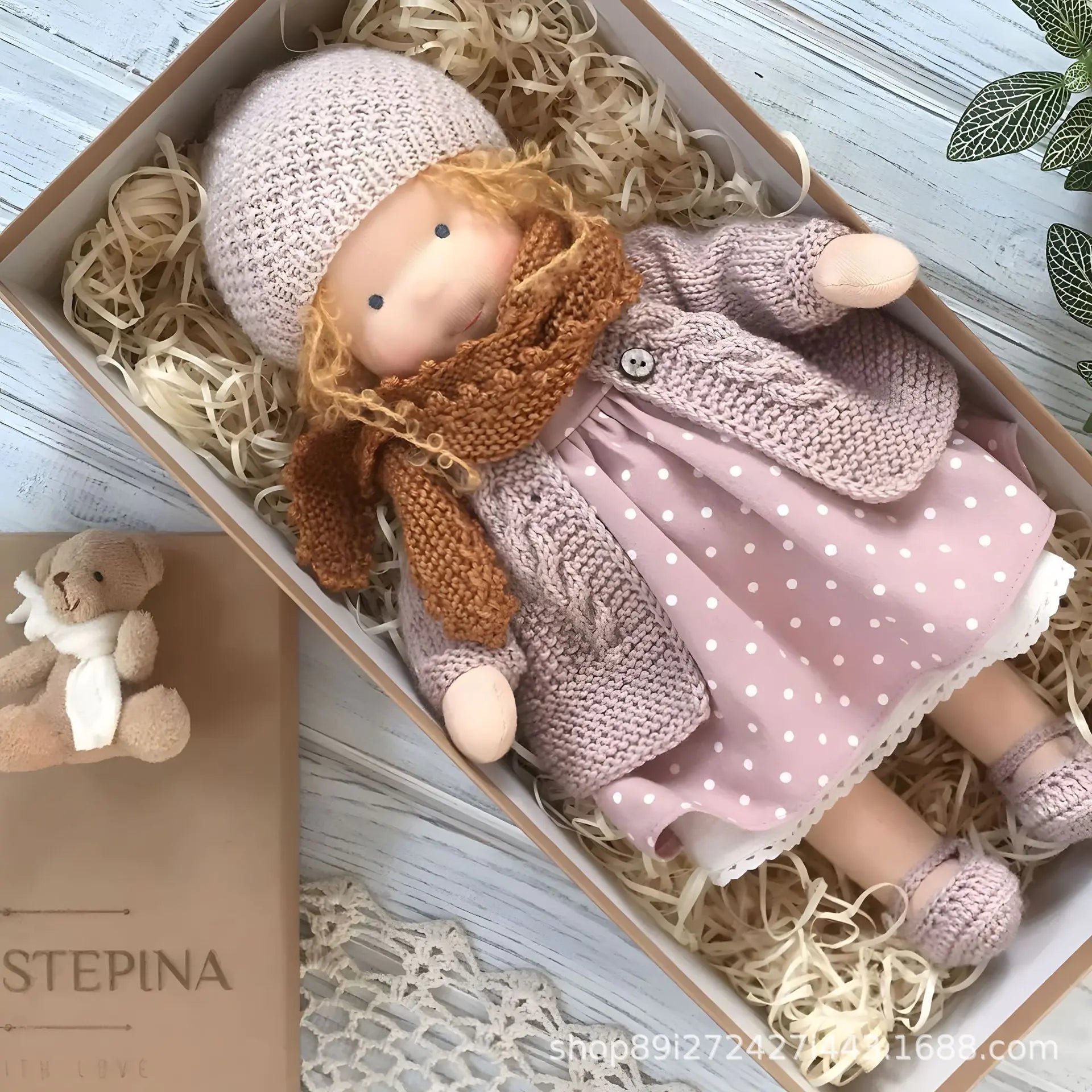 Handmade Mini Dress-Up Doll DIY Gift Box Set
