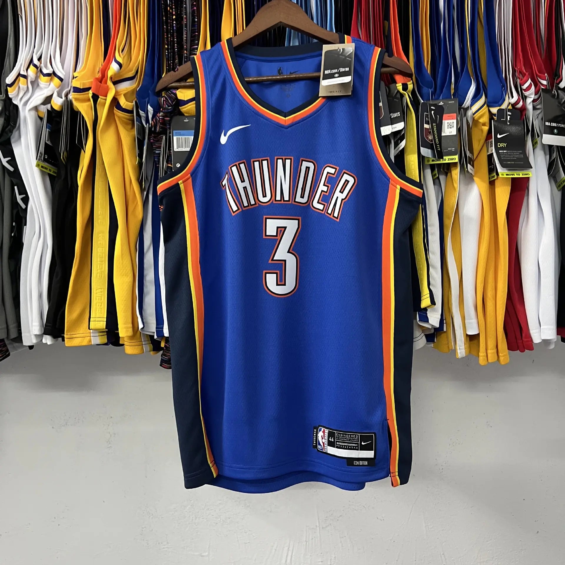 NBA 23 Season Thunder Team Jerseys: Durant, George, Harden, Anthony, Paul