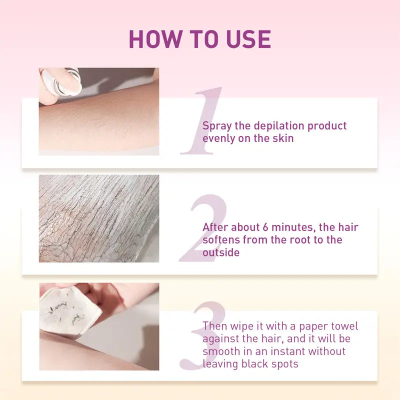 Gentle and Effective Full Body Hair Removal Spray