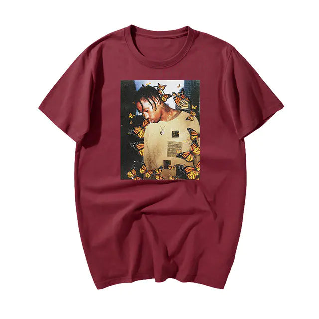 Custom Printed Short Sleeve Round Neck T-Shirt