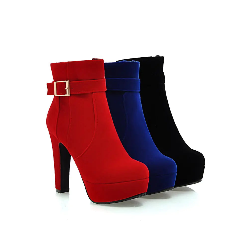Autumn Winter Women's Thick Heel Martin Boots