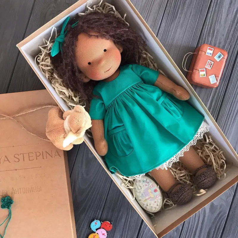 Handmade Mini Dress-Up Doll DIY Gift Box Set