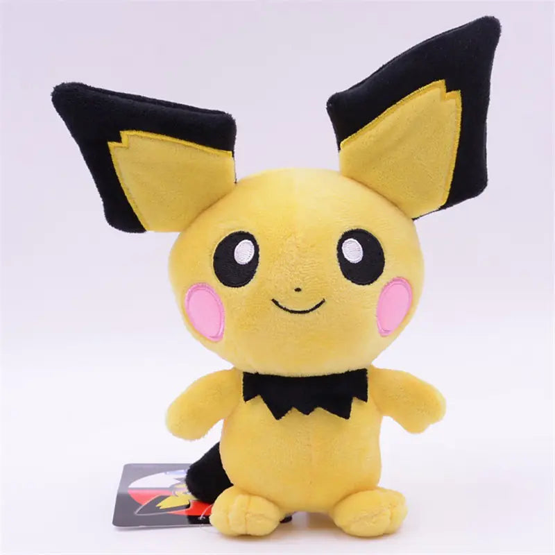 Plush Pikachu Toy with Black Ears - Pocket Monster