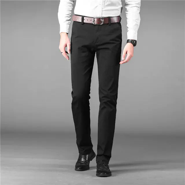 Men's Cotton Stretch Oversized Casual Business Pants