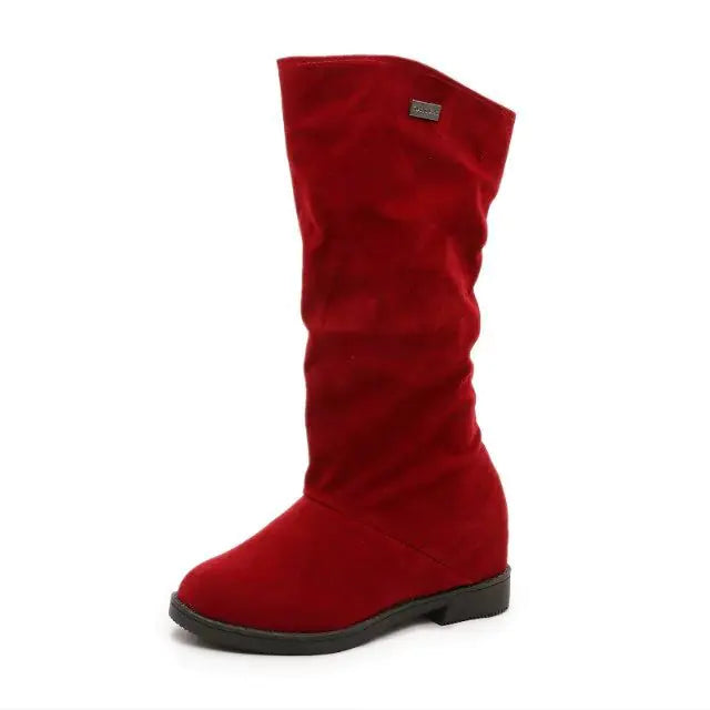 Flat Bottom Round Toe Casual Suede Shoes