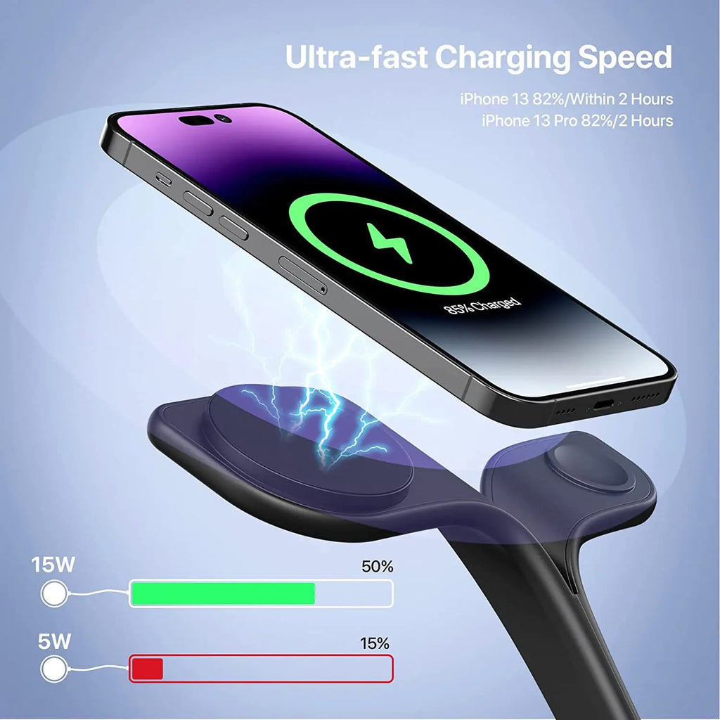 Magnetic 3-in-1 Wireless Charger
