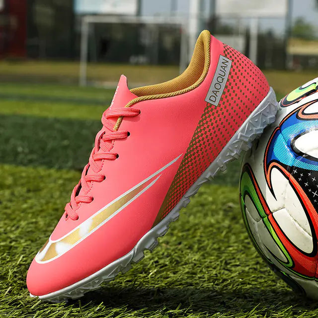 Men's Microfiber Soccer Shoes for Outdoor Sports
