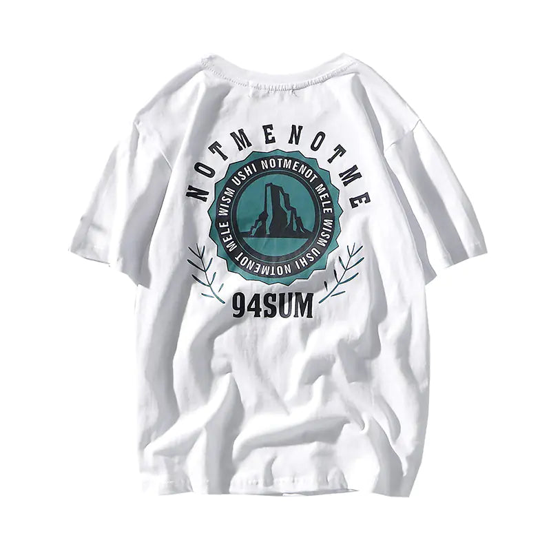 Summer Men's Short Sleeve T-Shirt with Trendy Print