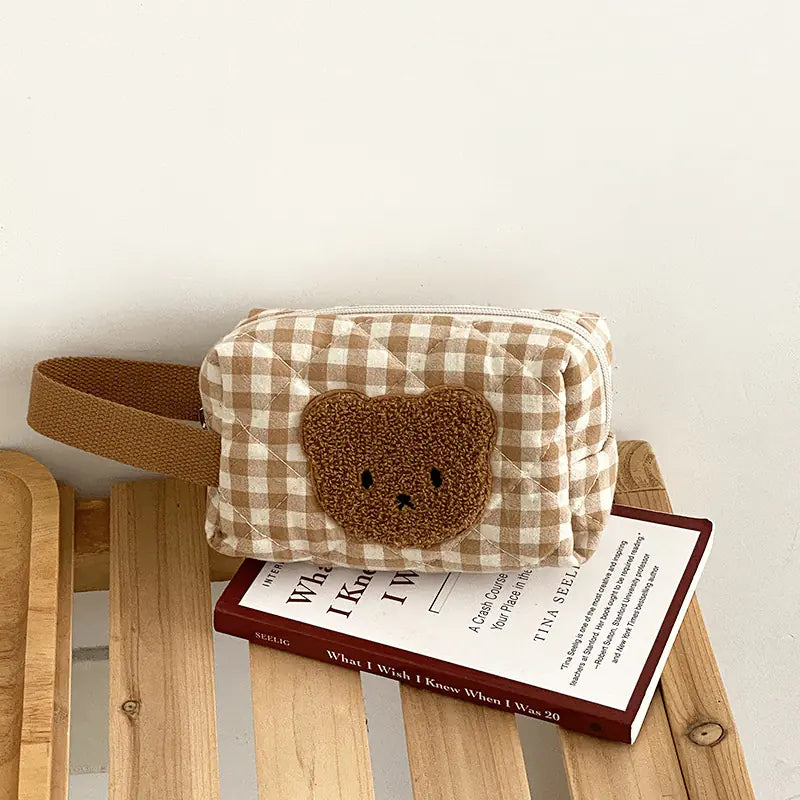 Cute Bear Makeup Pouch - Large Capacity Cosmetic Case