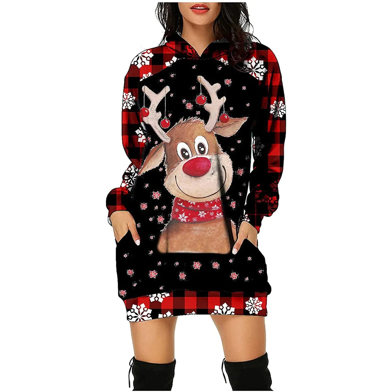 Women's Long Sleeve Sweater Dress