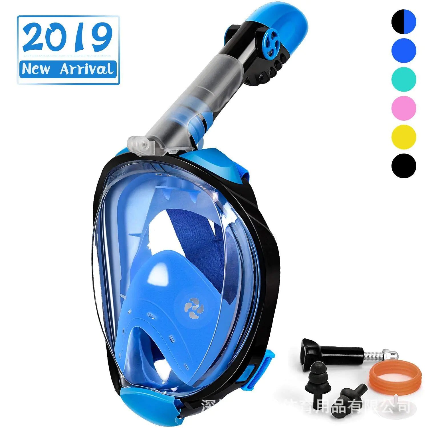 Full Face Dry Snorkel Mask for Swimming and Diving Gear