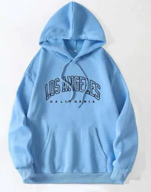 Women's Fleece Hooded Pullover Sweater for Autumn/Winter