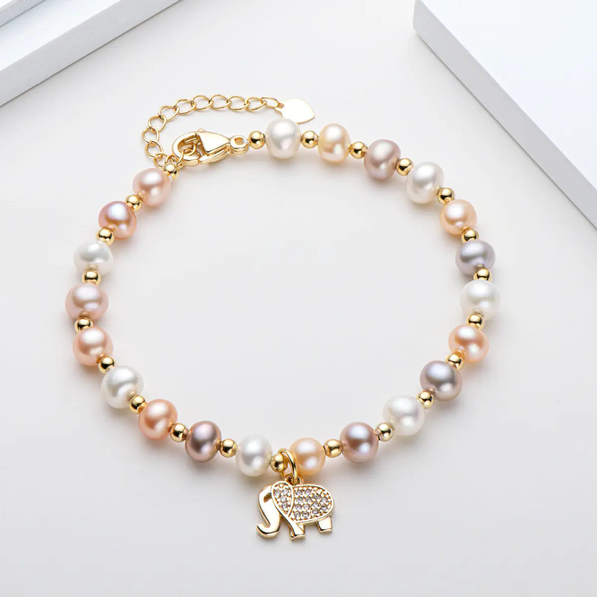 2024 14K Gold-Plated Pearl Bracelet for Women