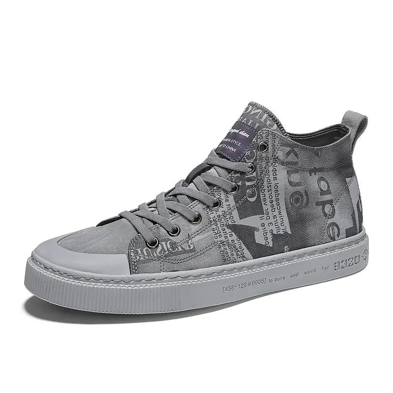Stylish High-Top Canvas Sneakers for Men (2020)