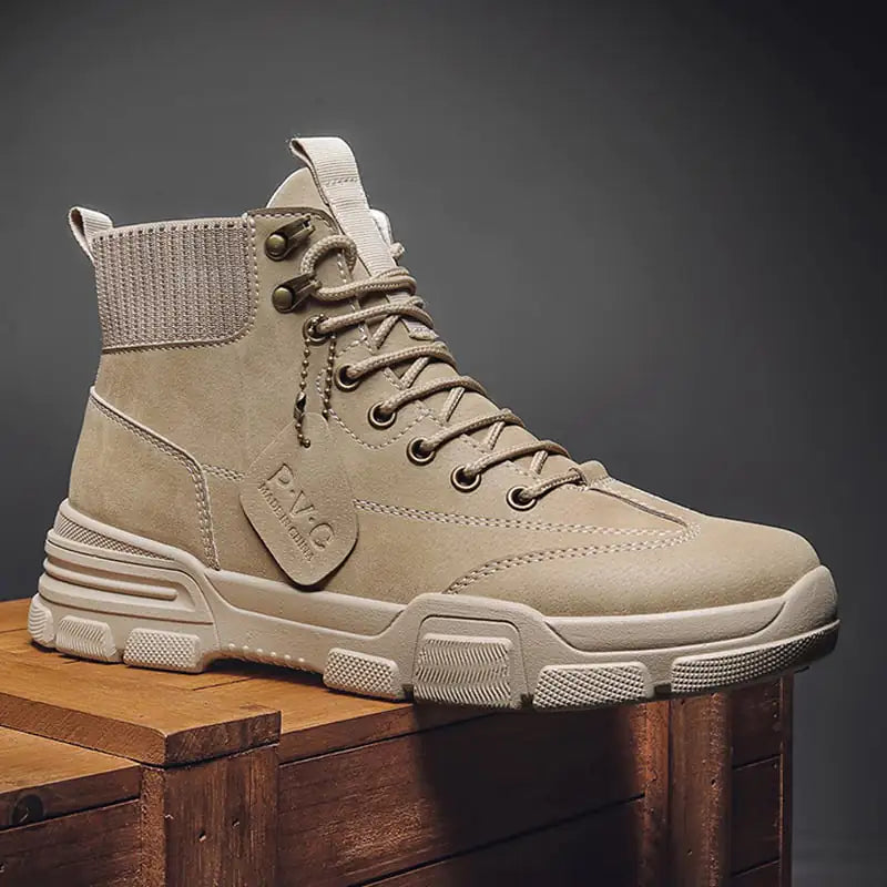 Men's High-Top Martin Leather Boots - New British Style