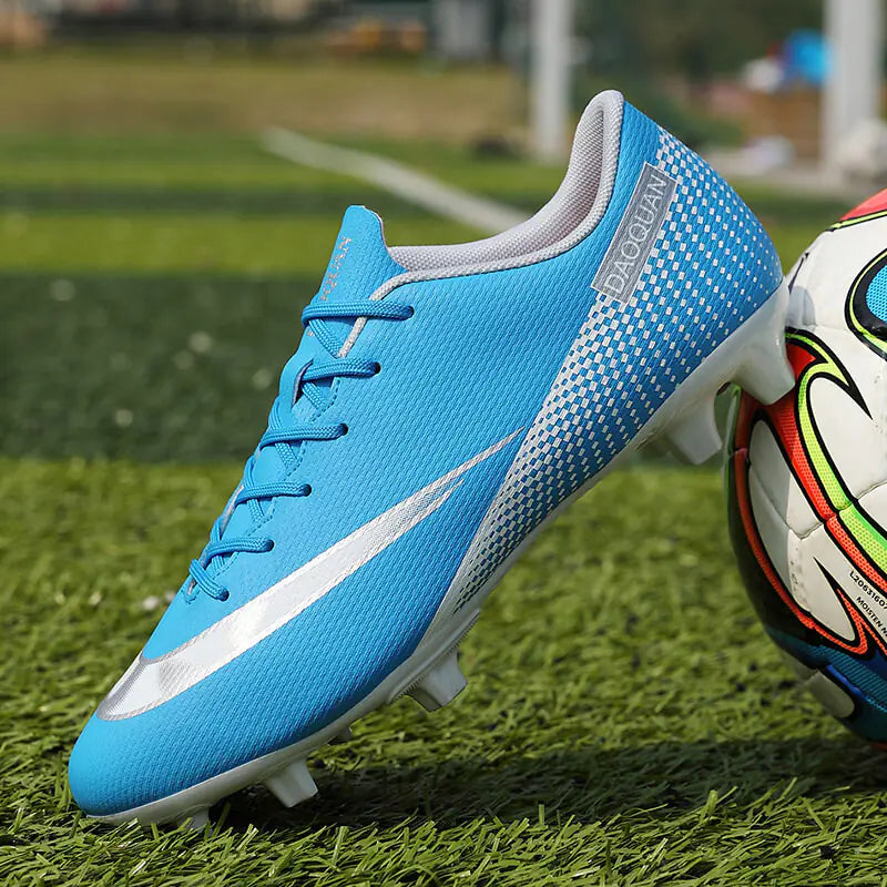 Men's Microfiber Soccer Shoes for Outdoor Sports