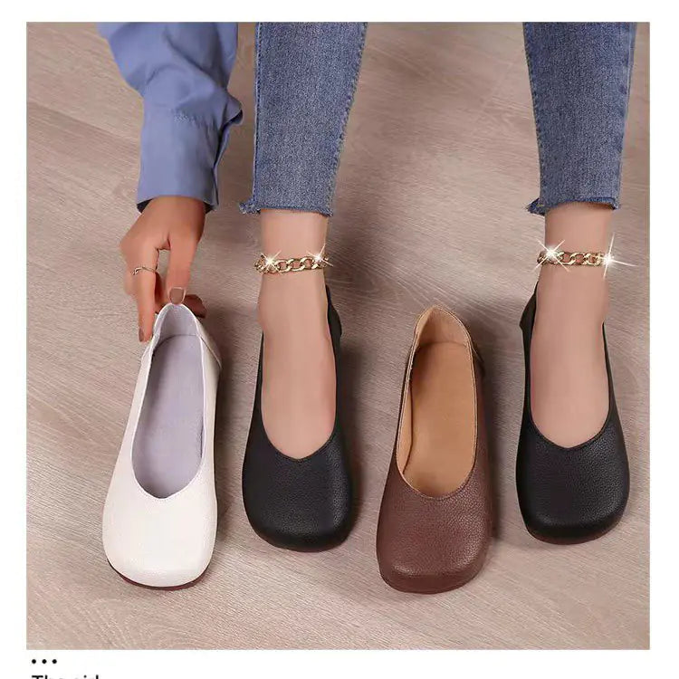 Spring New Flat Slip-On Round Toe Witch Shoes