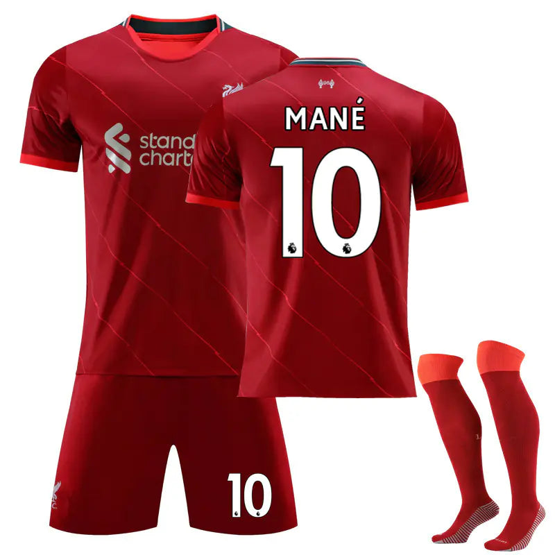 Soccer Jersey Set: Salah 11, Mane 10, Darwin 27