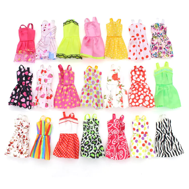 10-Piece Random Dress Set for Barbie Dolls