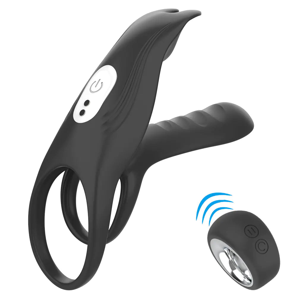 Black Fox Men's Remote Control Vibrating Ring Set