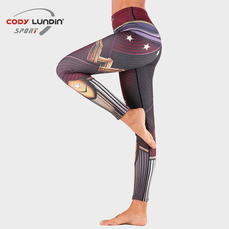 Anime Printed Leggings for Women - Yoga & Sports Pants