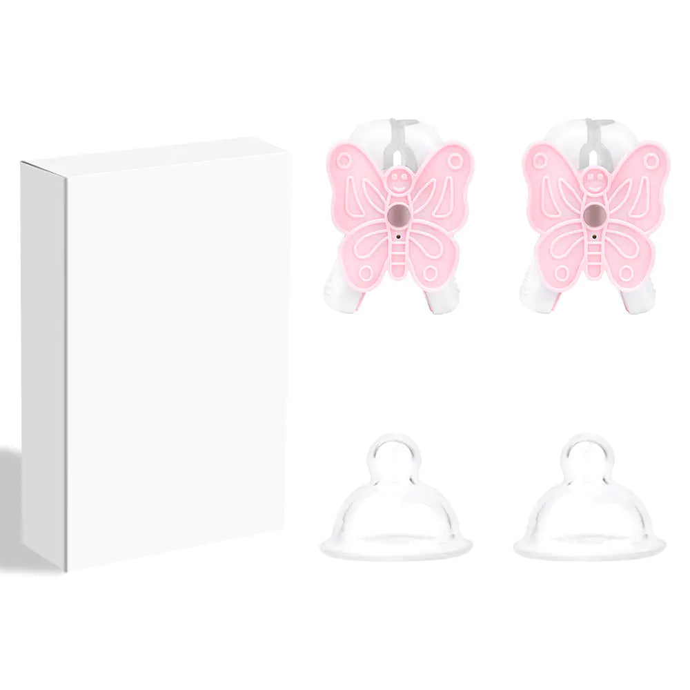 New Vibrating Nipple Clamps for Adult Pleasure (Pink)