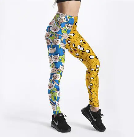 Fashion Printed Leggings for Women - Colorful Pencil Pants