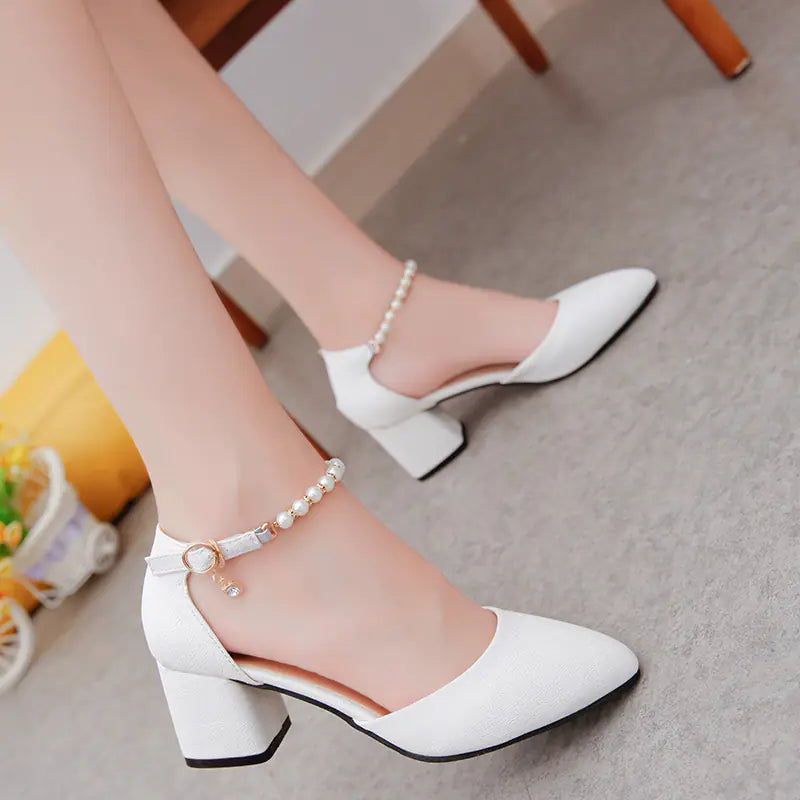 Tacones Altos de Verano para Mujer con Tacones Gruesos