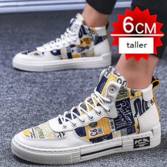 Winter Trendy High-Top Canvas Sneakers for Men