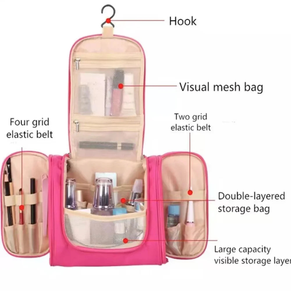 Custom Waterproof Makeup Bag - Large Capacity Storage
