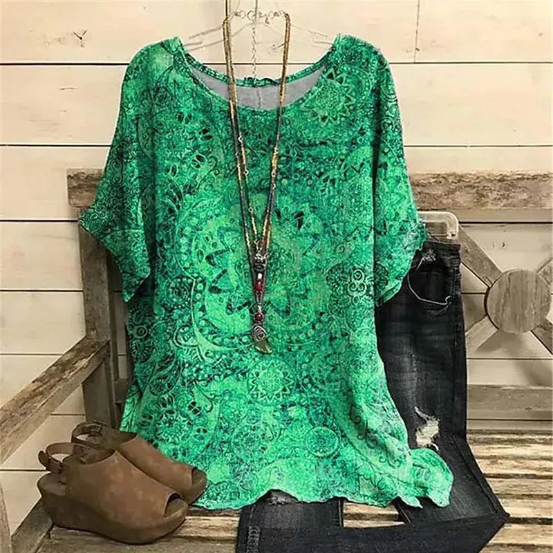 Floral Women's T-Shirt (Casual)