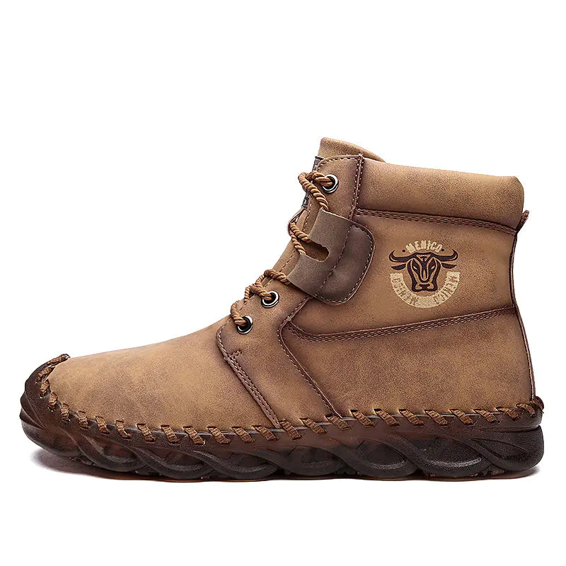 Retro High-Top Casual Tooling Boots for Trendy Look