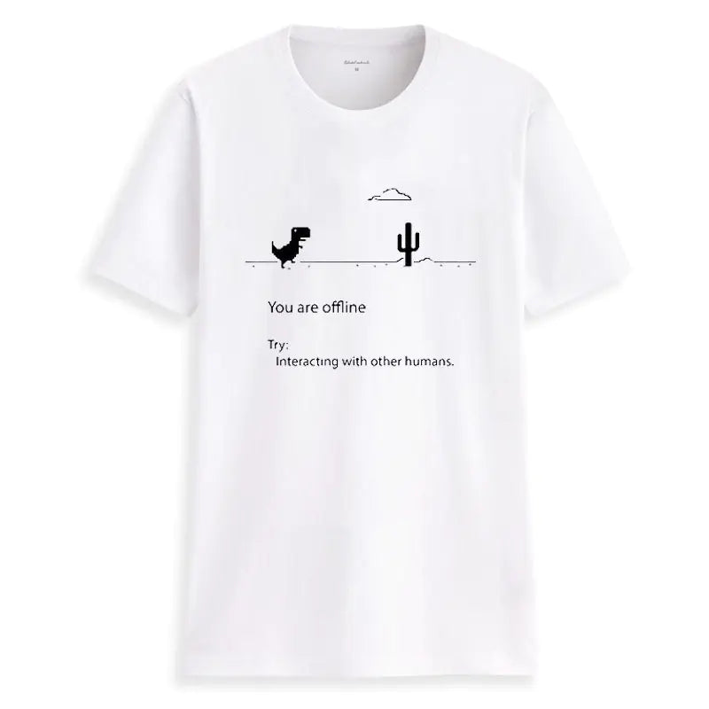 Loose Funny Graphic T-Shirt for Men - Summer Edition